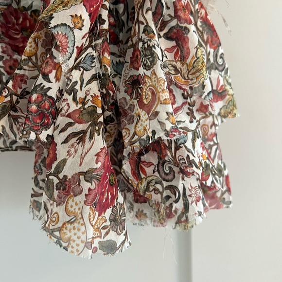 Caroline Constas printed off the shoulder top - Picture 5 of 8